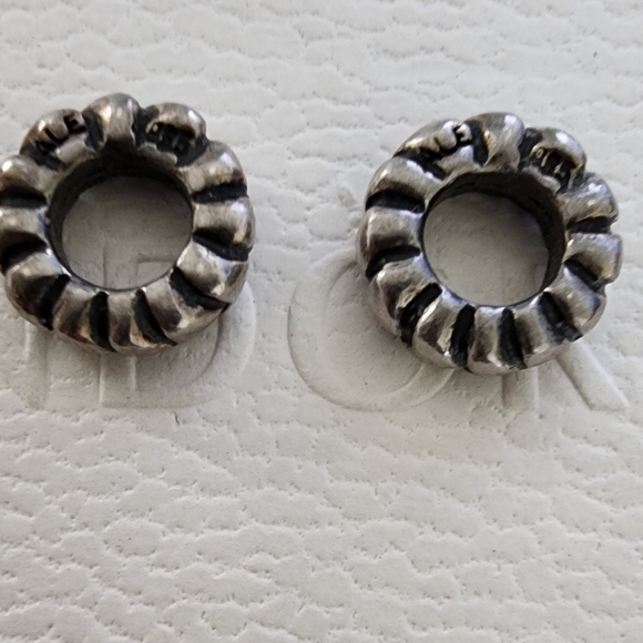 2 Pandora Silver Heart Row Spacer - Picture 3 of 5